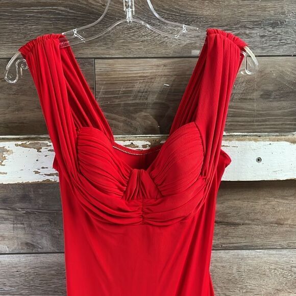 PEEP Vintage Bodycon Red Cocktail Party Homecoming Dress Size Medium - Picture 5 of 13